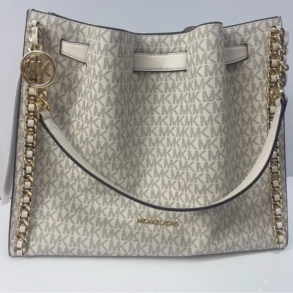 Michael Kors Mina Large & Wallet Light Cream Multi - Picture 3 of 14